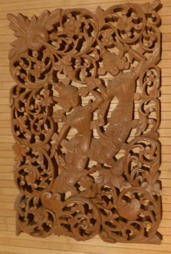 Burma wandpaneel holzbild - burma, wandpaneel,