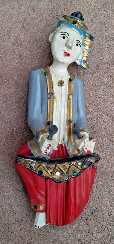 Holz figur musiker aus - holz,