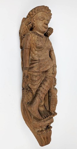 Alte holz tempel - -, tempel-figur