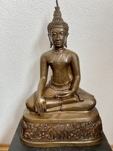 Thai bronze buddha shakyamuni - thai, bronze-buddha