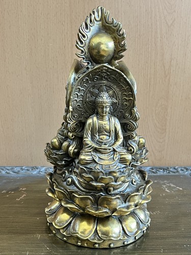 Bronze stupa mit buddha - bronze-stupa,