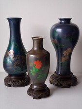 3 Asiatische Kunst Holz Lack